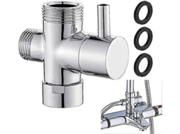 Válvula Desvio Chuveiro Wabrass G 1/2" 3 Posições Resistente Ferrugem