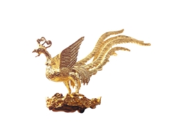 Suporte Para Vela De Incenso Pássaro Fênix Ouro Antigo Liga De Zinco Decorativo