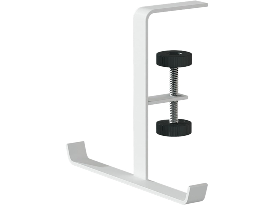 Suporte Genérico Para Fones De Ouvido Gancho Com Clipe Ajustável Multifuncional Usar Embaixo Da Mesa Prateleira