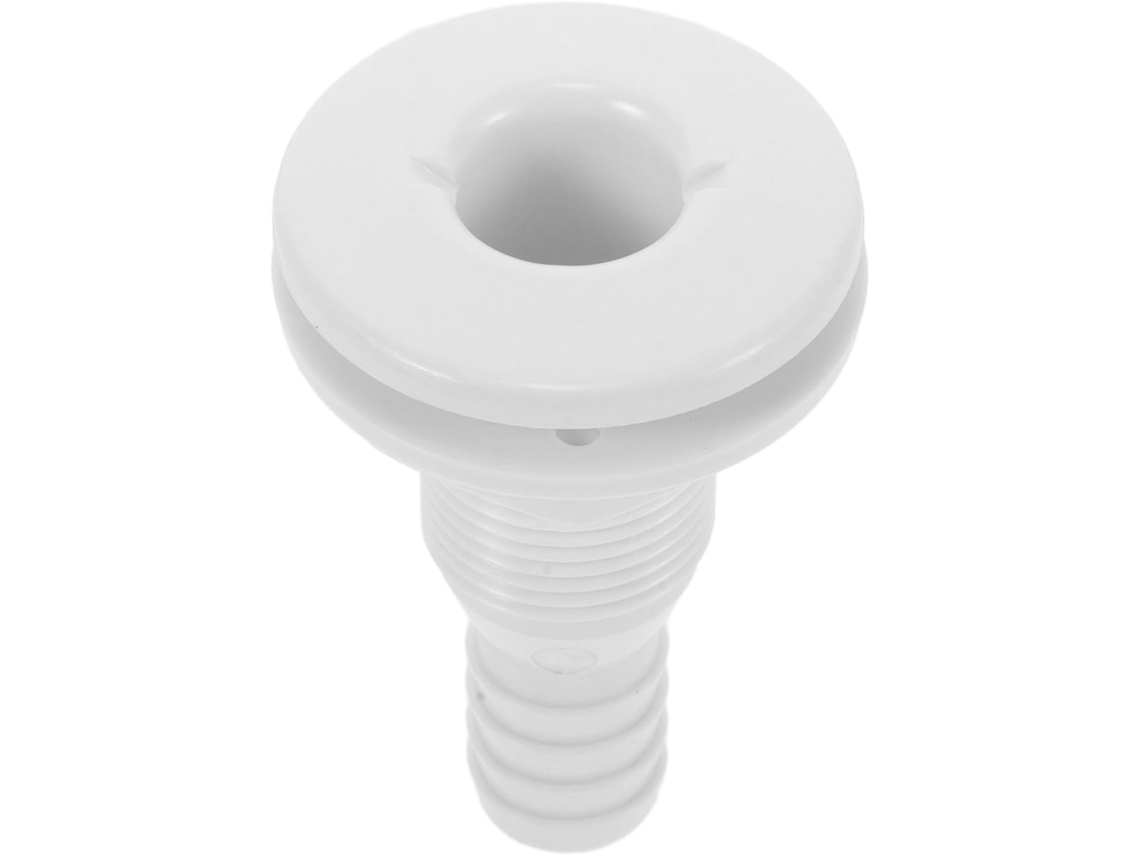 Válvula De Drenagem De Plástico De 1 Polegada Para Barcos E Autocaravanas, Conector Passante Com Vedação