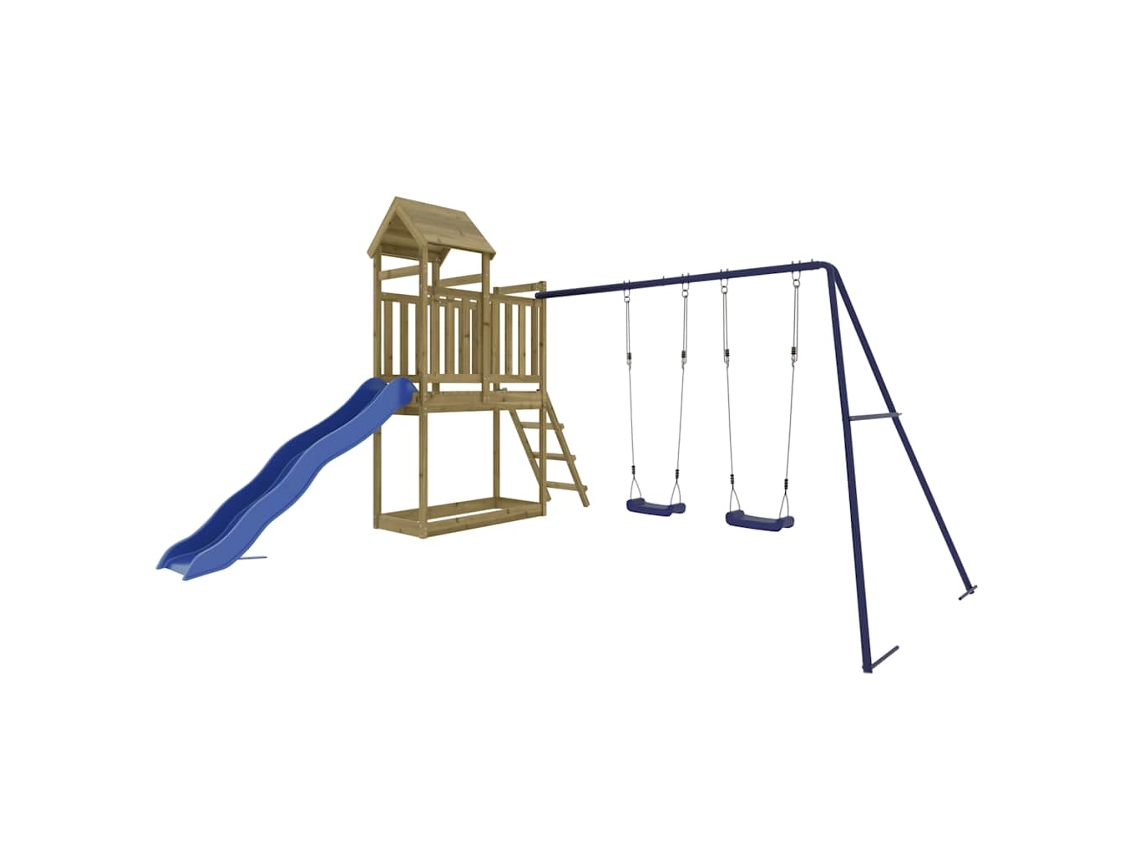 Outdoor Playset, Outdoor Playsets Vidaxl Marrom Madeira De Pinho Impregnada (n/a)