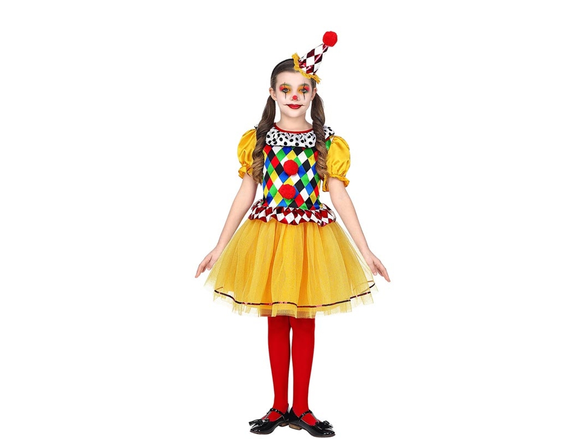 Fato de palhaço com tutu para menina e adolescente