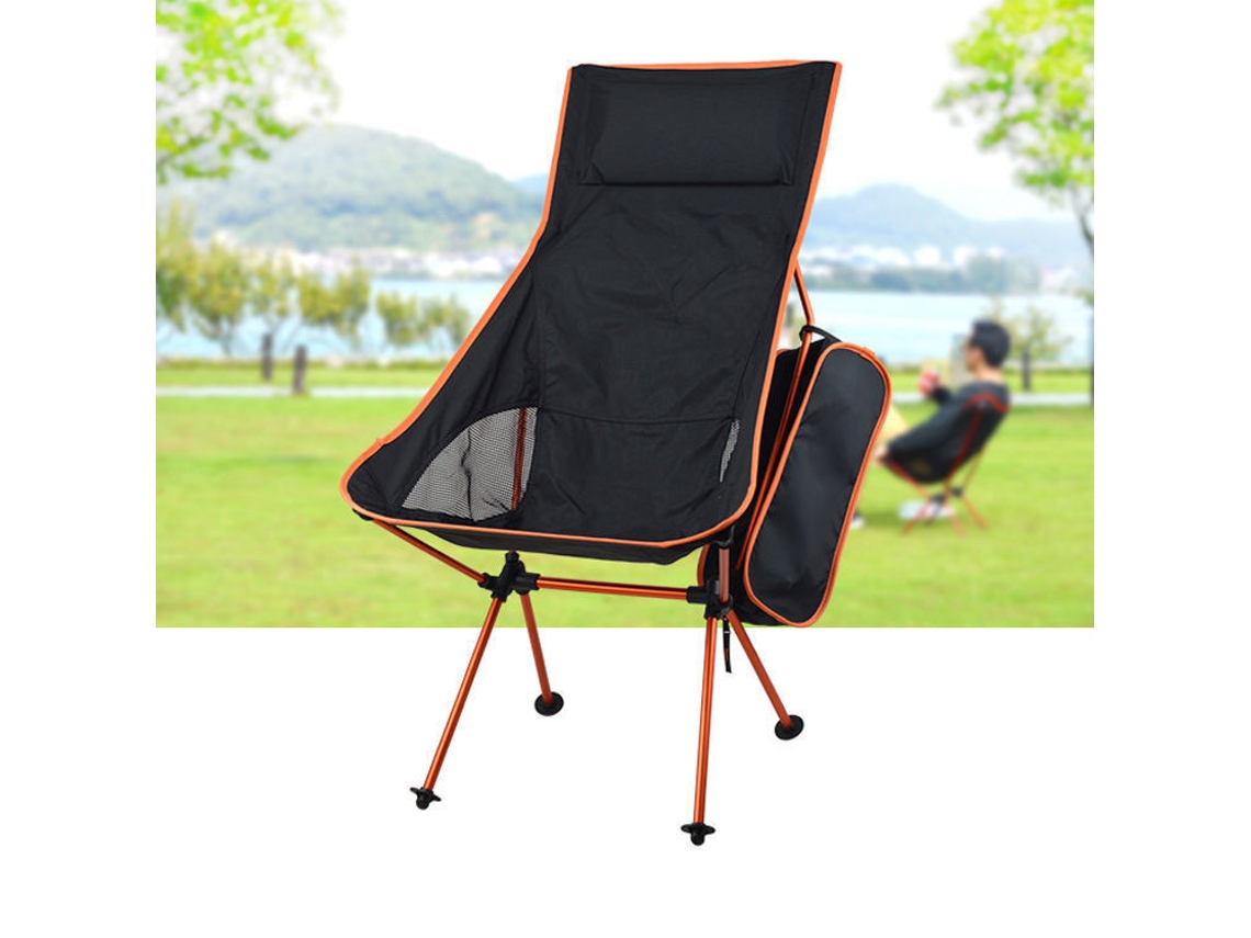 Cadeira De Acampamento Dobrável Com Bolsa De Transporte Para Mochilas Ao Ar Livre Slowmoose