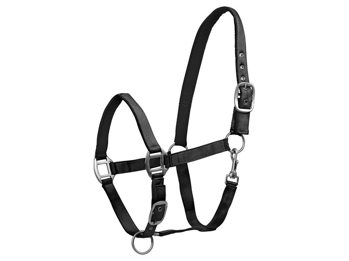 Cabeçada Perlon Satin Preto Ponywaldhausen