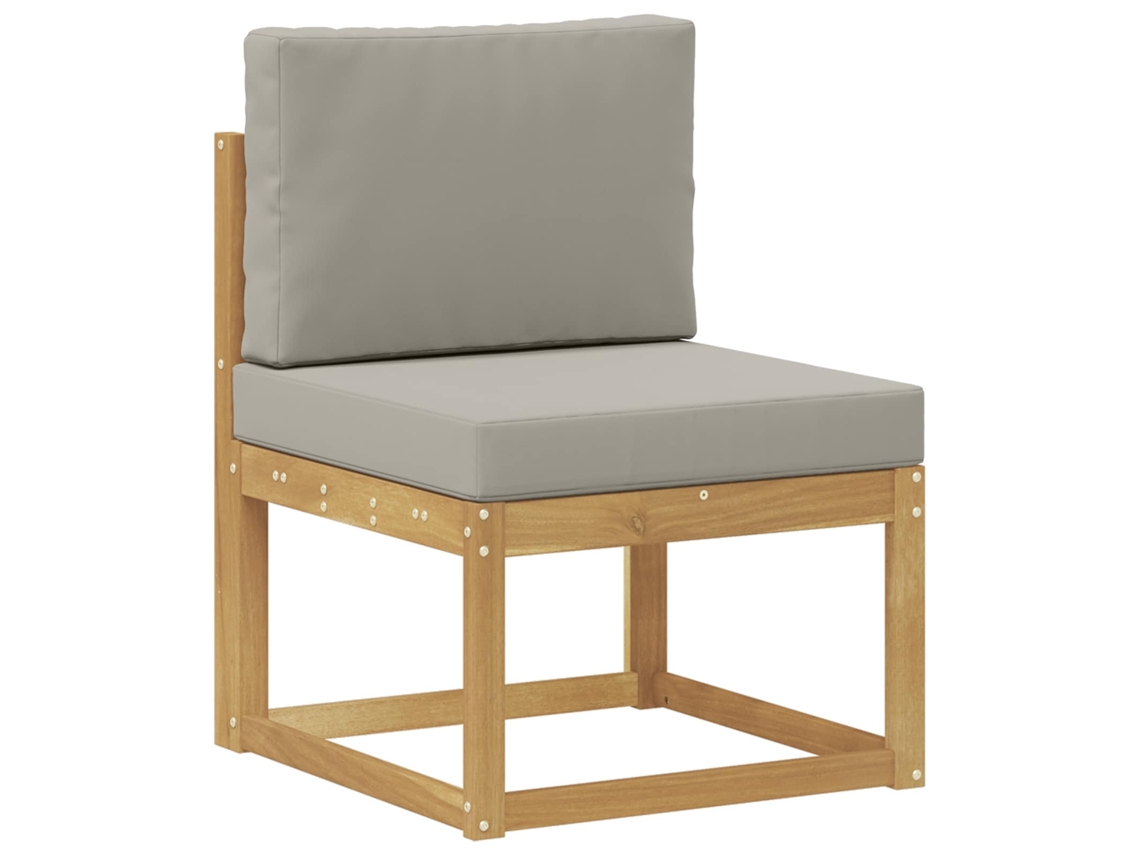 Maison Exclusive - Conjunto De Sofás Para Exterior Branco E Cinzento-claro