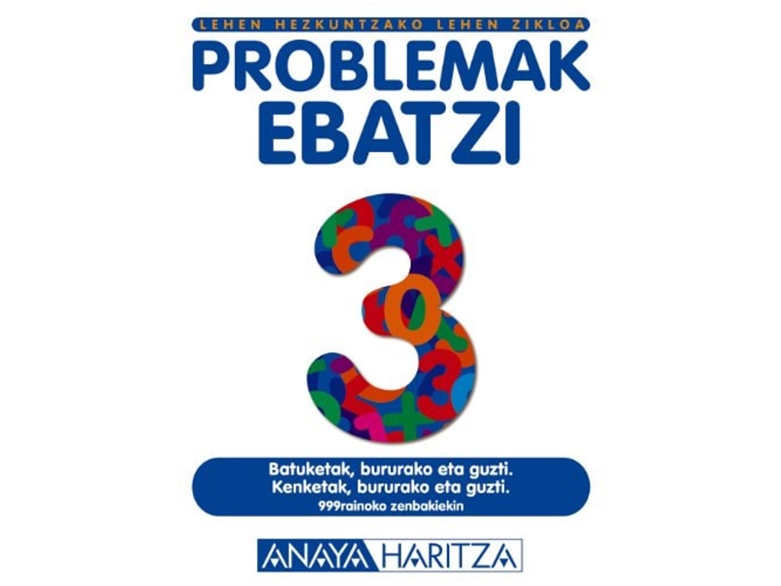 Livro Problemak Ebatzi 3. de Emilia Hernández Miguel (Basco)