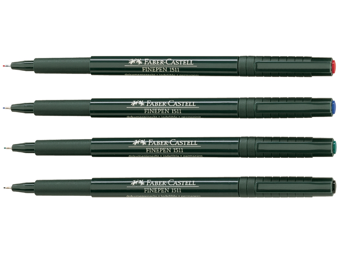 Caneta de Tinta Fina FABER-CASTELL Finepen 1511 Azul