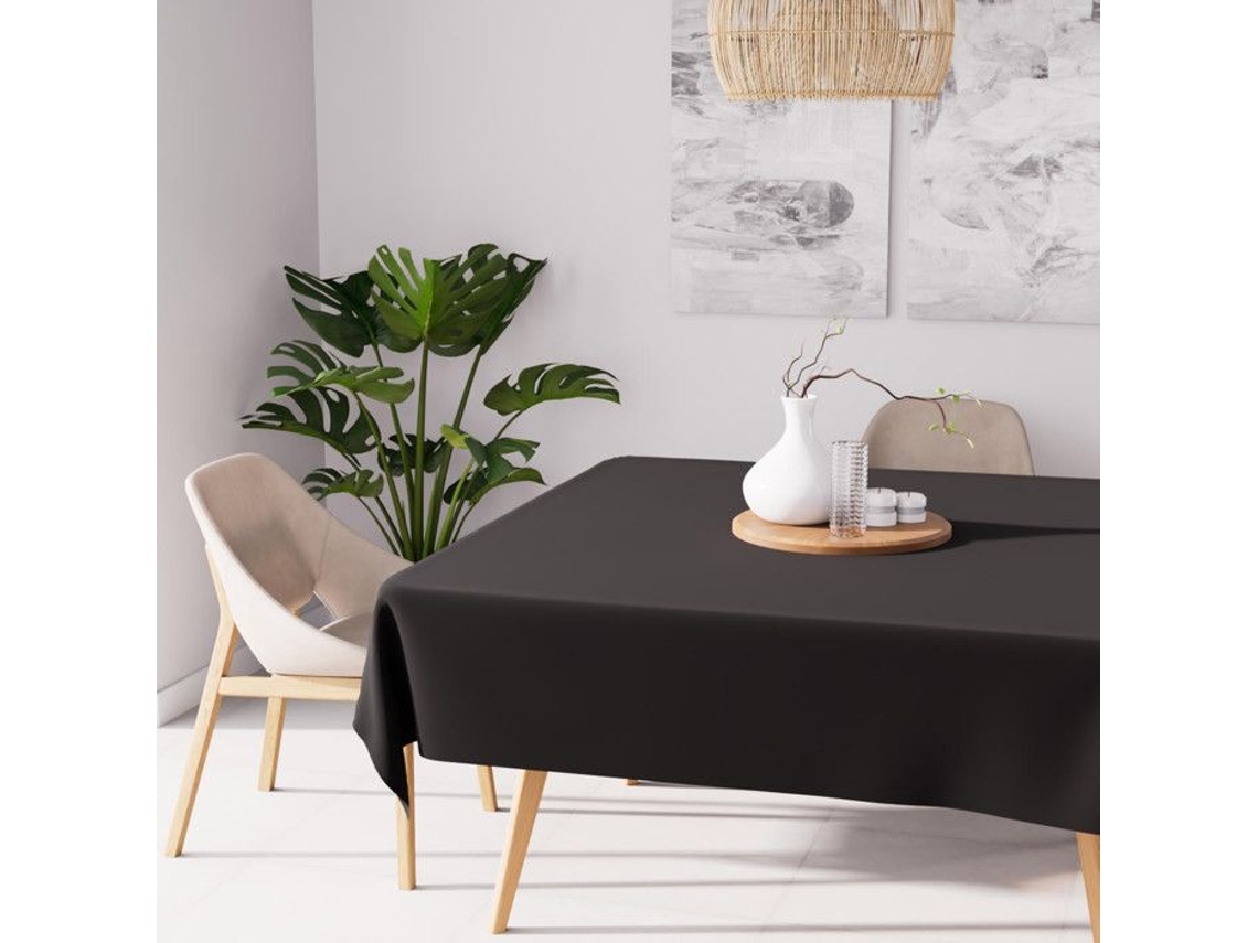 Toalha de Mesa SOLEIL DOCRE Quadrada Manchas Alix Poliéster Preto (140 cm)