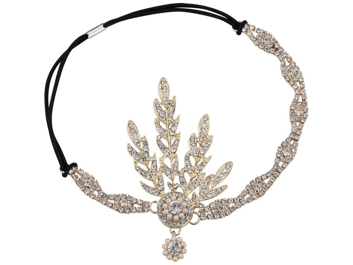 Diadema De Pérolas E Cristais Estilo Art Deco Anos 1920 Flapper Great Gatsby Para Festa De Casamento E Uso Diário
