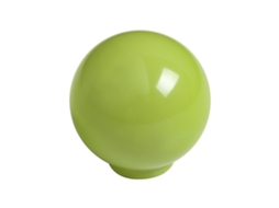 Pacote com 50 Puxadores de Bola Abs de 29 mm de Diâmetro Verde Pistache Brilhante HARDWAREXCHANGE