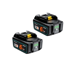 Bateria De Ferramenta Elétrica, 18v, Li Ion, 2 Pcs 6ah Bateria Oem