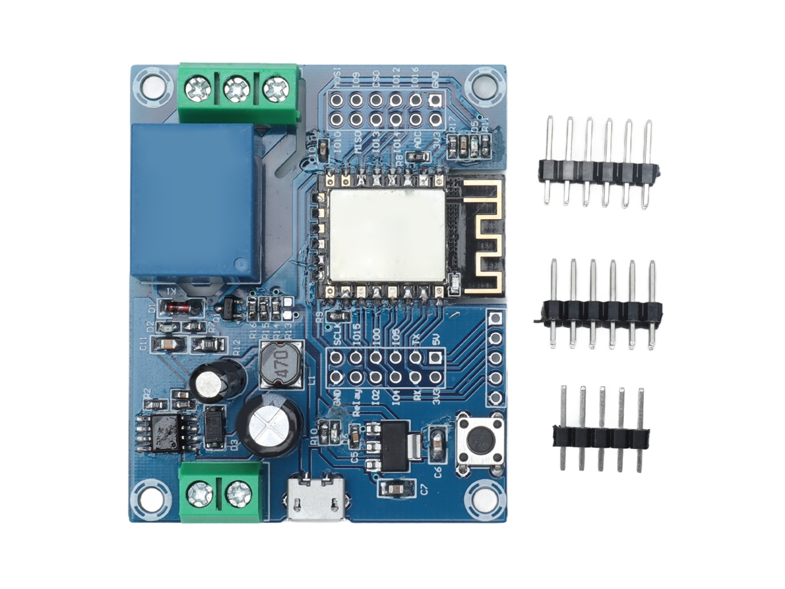 Módulo de Relé de 1 Canal Esp8266 Esp 12f com Pines de Controle WiFi