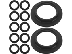 Pacote com 50 Anéis Adaptadores de Plástico Preto para Rosca Completa E12 E14, Diâmetro Interno SFUSHOS
