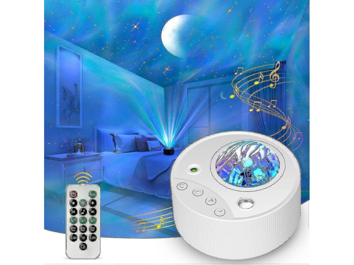 Dengtu Lâmpada Projetora, Projetor de Aurora Boreal para Decoração Quarto e Sala Jogos BRILVIBERA (branca)