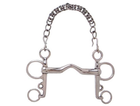 Bit de Porta de Bocal Grosso Pelham Prateado 14.5 Cmsefton