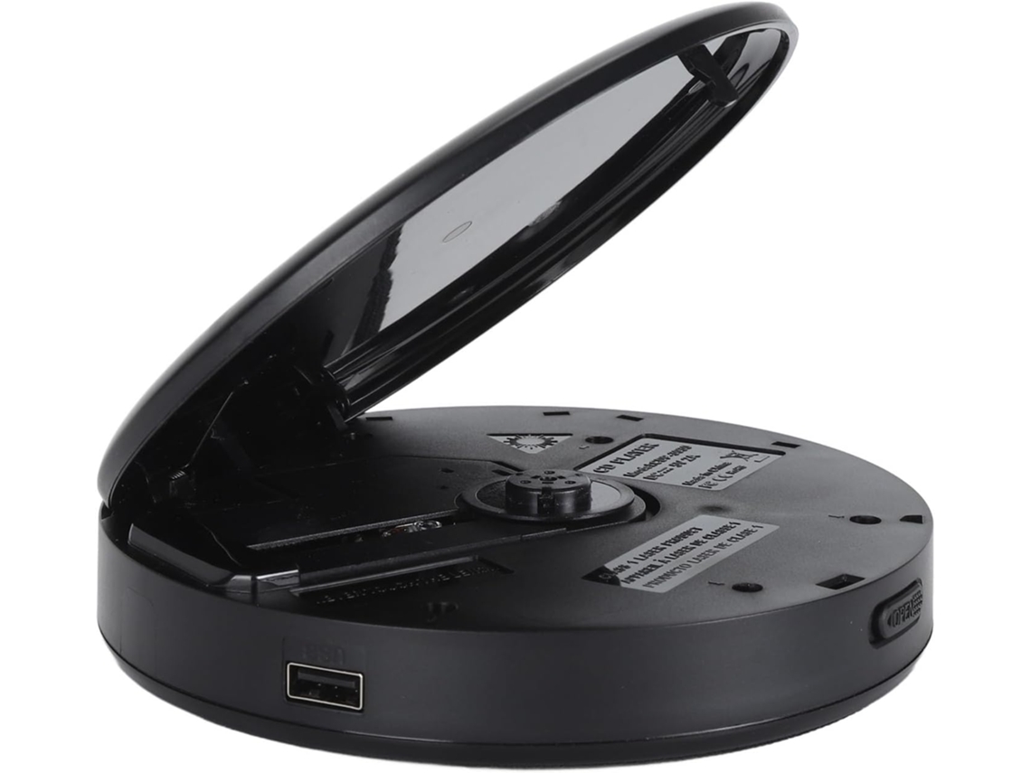 Leitor Cd Portátil Com Bluetooth, 5.0 Com Anti-pulos, Reprodutor De Música Mp3 Com Entrada Aux E Usb