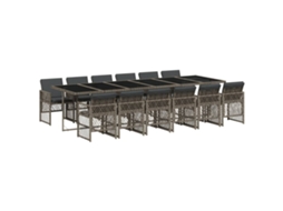Garden Dining Set, Garden Dining Sets Vidaxl Cinzeto Rattan / Vime (n/a)