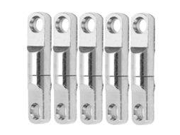Conjunto de 3 Pivôs Giratórios de Aço Inoxidável com Rolamento para Conector de Isca 3.5 S/MARCA
