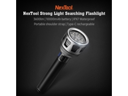 Lanterna de Busca Recarregável Nextool 10000mah 3600lm 450m Ipx7 Type c 5 Modos