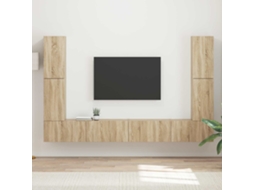 Vidaxl Conjunto De Móvel De Tv 8 Unid. Carvalho Sonoma