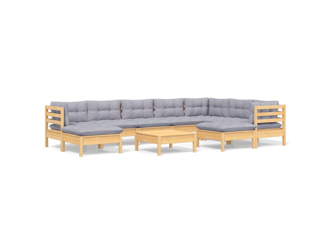 Garden Lounge Set, Garden Lounge Sets Vidaxl Cinzeto Madeira De Pinho (n/a)
