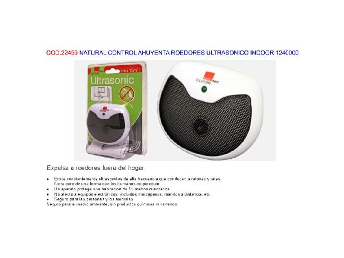 Natural control ahuyenta roedores ultrasonico indoor 1 240 000