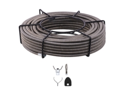 Cabo de Serpente para Desentupimento 15 m x 9,5 mm limpeza de drenagem e esgoto