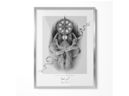 Moldura Fotográfica Espelharte (60x80 Cm - Prata)