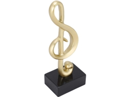 Estátua de Nota Musical 7.3 Polegadas, Réplica Miniatura de Instrumento Musical em Base de Resina