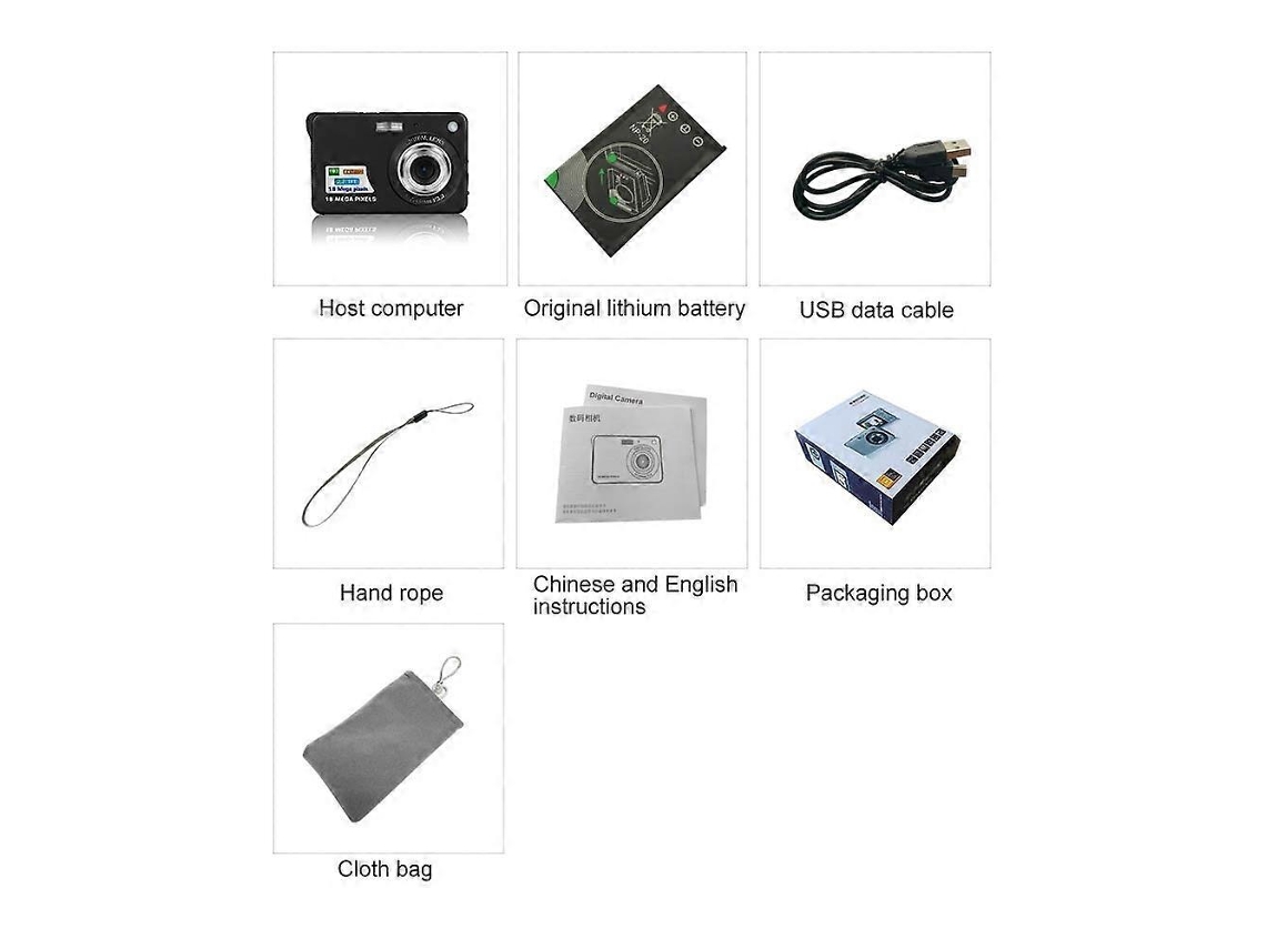 Máquina Fotográfica Digital Retrô K09 48 Megapixels Com Ecrã Lcd De 2,7 Polegadas