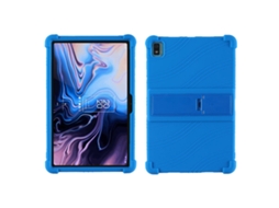 Capa De Silicone Halinuia Com Suporte Invisível, Cor Azul Para Tablet Tcl 10 Tab Max 10,36 Polegadas
