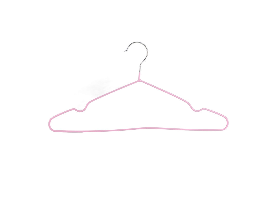Cabide para Roupa Slim Antiderrapante com Revestimento Plástico | S/MARCA