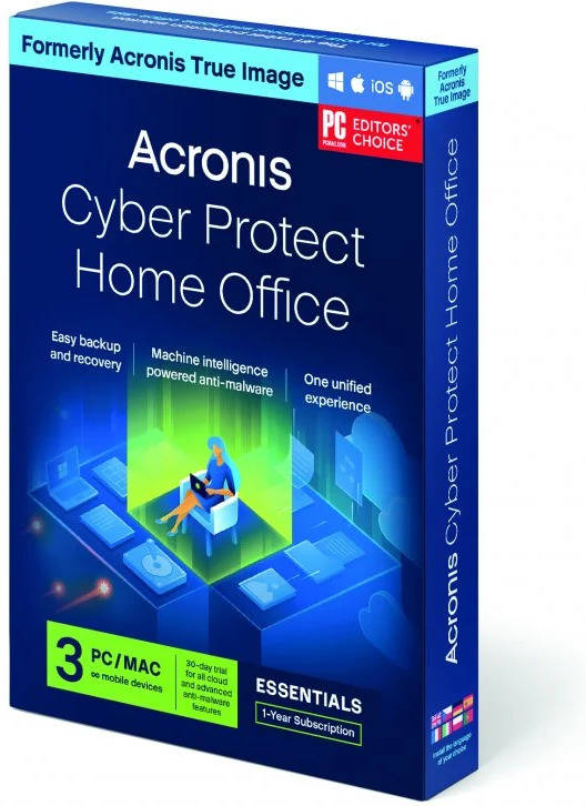 Software ACRONIS Essentials (3 Dispositivos - 1 ano - Smartphone, PC, Mac e Tablet - Formato Digital)