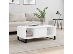 Vidaxl Mesa De Centro 90x50x36,5 Cm Derivados De Madeira Branco