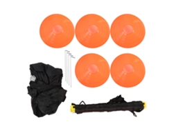Conjunto De Treinamento Para Futebol Com Escada De Agilidade, Paraquedas De Arrasto E Discos