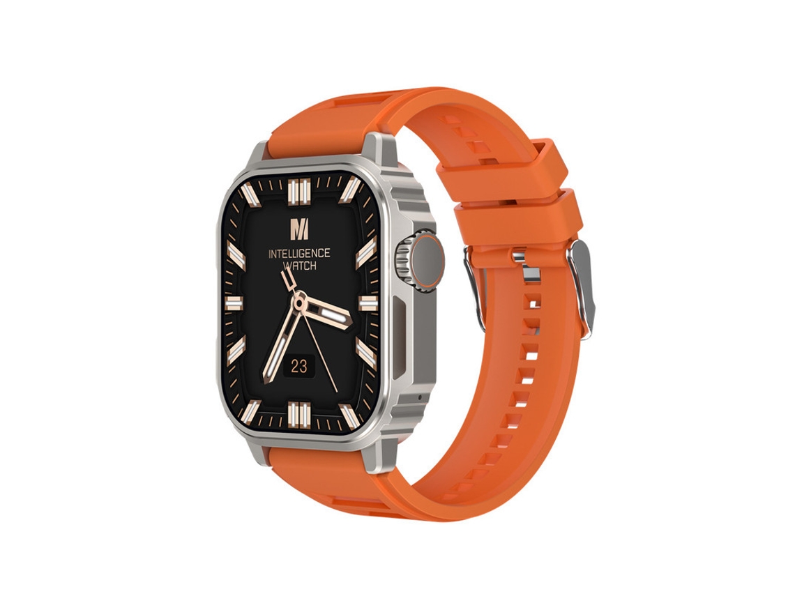 Smartwatch SHAH ARPAN Monitor de Oxigênio no Sangue com Frequência Cardíaca Laranja