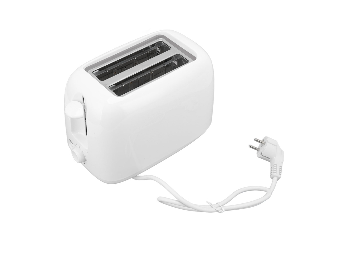 Torradeira 2 fatias aço inoxidável 6 níveis de temperatura compacta branca para casa café 220 240v