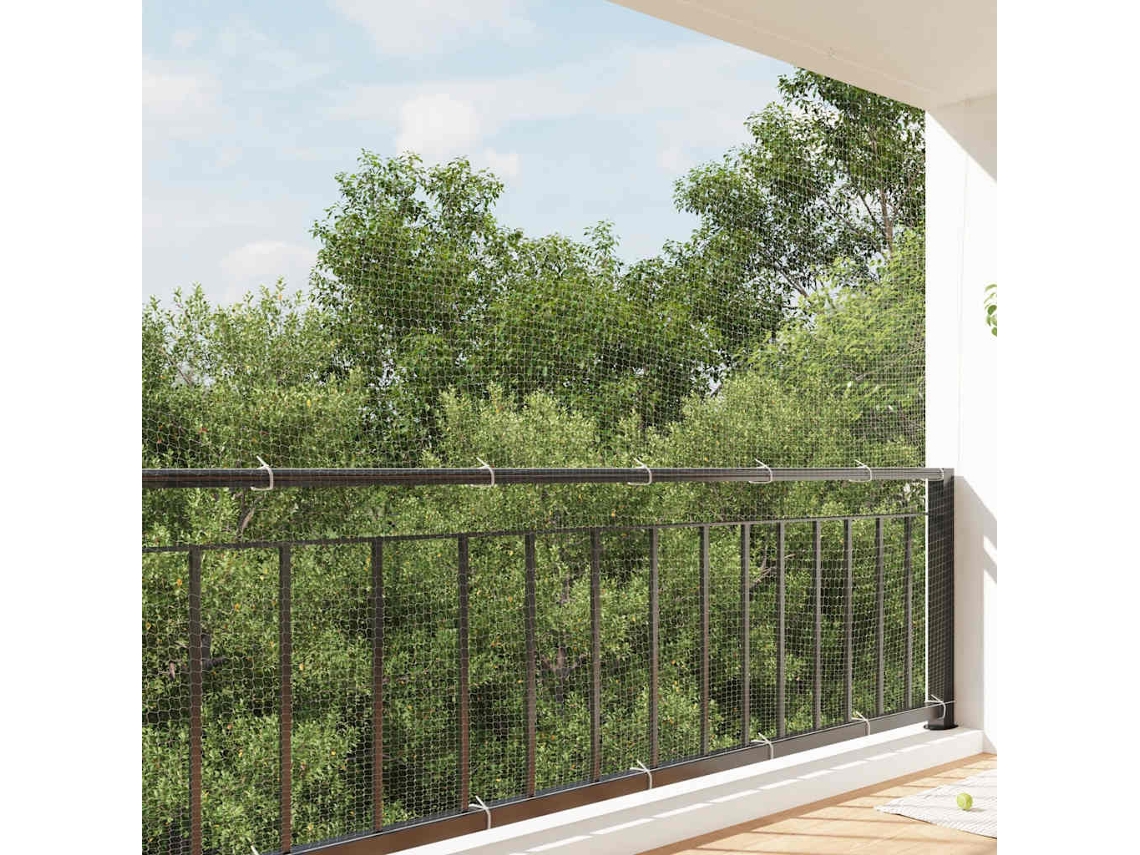 Vidaxl Rede Transparente 3x2 M Nylon