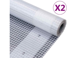 Vidaxl Lonas Em Tecido Imitação De Gaze 2 Pcs 260 G/m² 2x15 M Branco