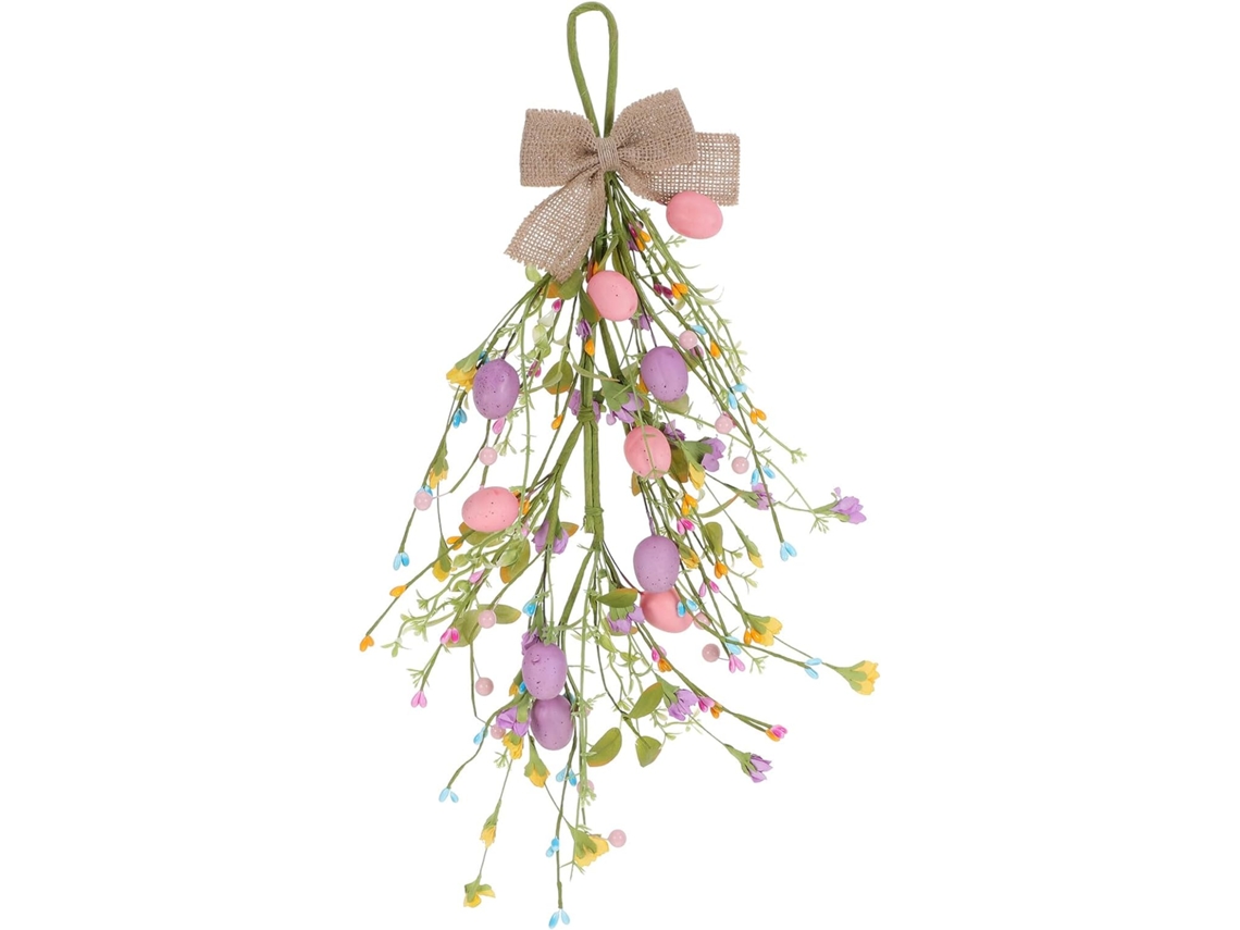 Guirlanda Páscoa Pendurar Flores Papel 50 Decoração Artificial Parede Primavera Suspensa Interno Decorativa GOKOCO