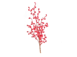 Laxiscreed Frutos Vermelhos Pequenos Fortuna Romã Artificial, Conjunto De 10 Peças