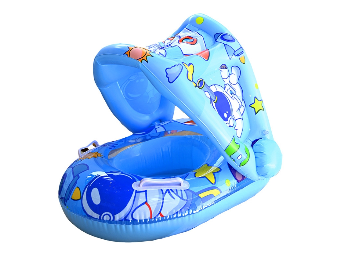 Boia De Natação Inflável Para Bebês, Boia Flutuante Com Proteção Solar -aquaforge