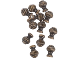 Conjunto De 12 Puxadores Retrô Totority Com Furos Para Gavetas E Armários, Design Redondo De Abóbora Em Liga Zinco