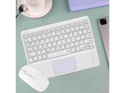 Teclado Bluetooth Compatível Com Russo, Árabe, Coreano, Espanhol, Para Android, Samsung, Windows, Apple, Mac, Ipad. Everley891