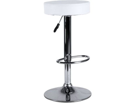 Banco  Kros (Branco - 40 x 83 / 62 x 40 cm - Couro Sintético - Aço Reforçado)