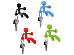 Ganchos Magnéticos para Chaves Conjunto de 4 Design de Homem para Escalada em Parede BRILVIBERA