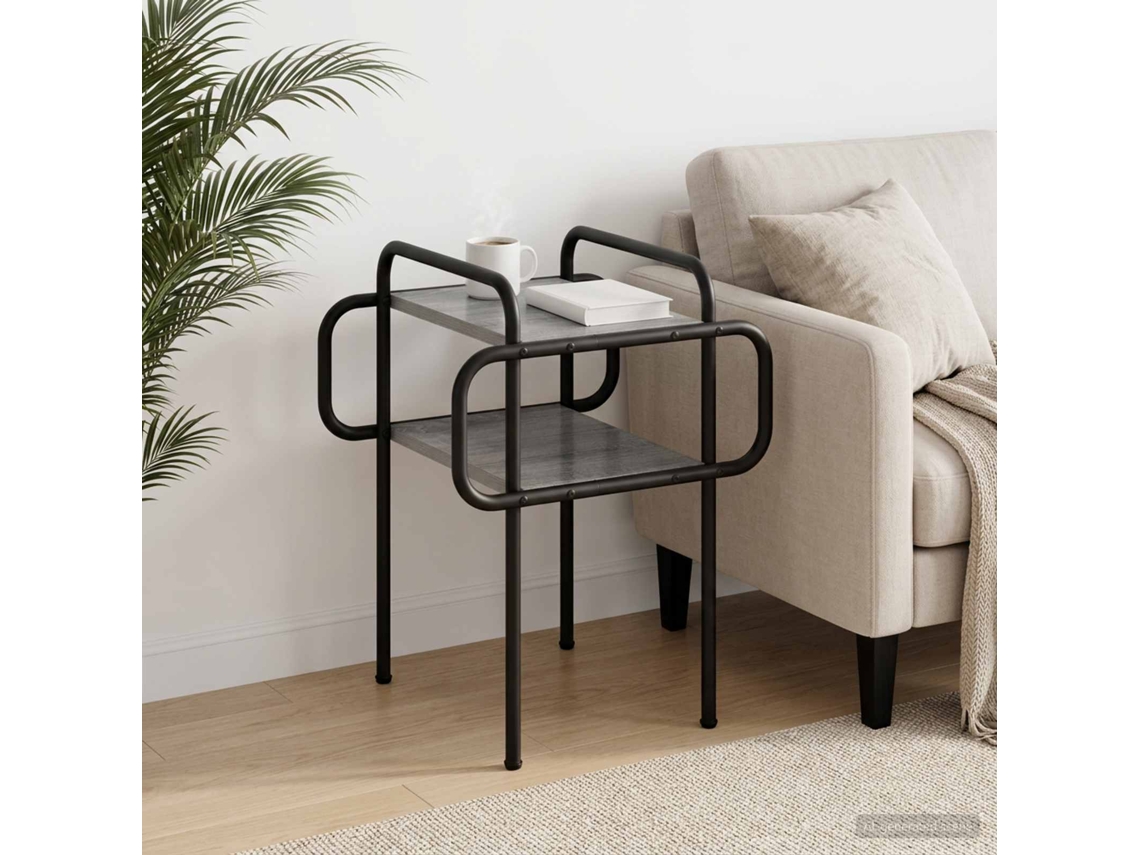 Vidaxl Mesa De Centro Sonoma Cinzento 40 X 40 X 51 Cm