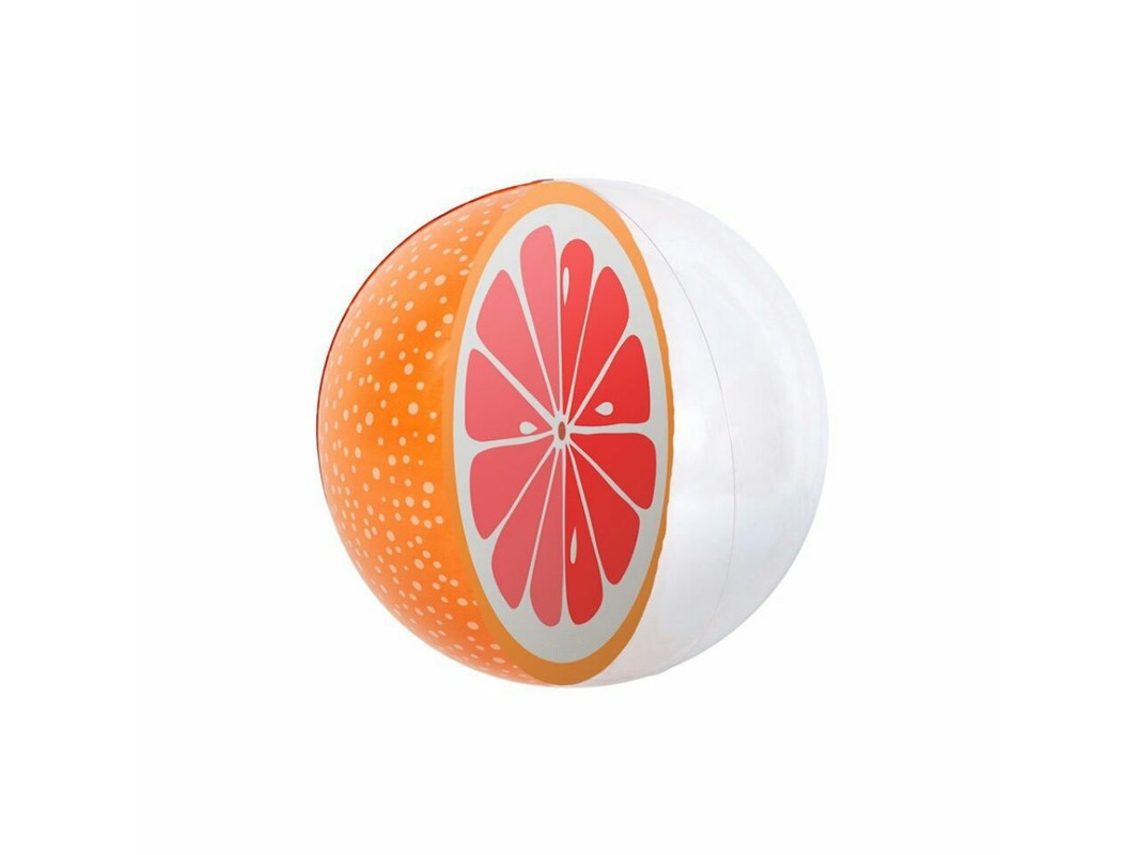 1 Bola Inflável Criativa Simulando Melancia E Laranja, De Borracha Para Praia Piscina, Acessórios Festa Na (2) -aquaforge