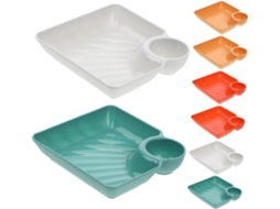 Bandeja para Servir Sushi com 8 Peças, Compartimento para Molho e Prato para Dumplings SFUSHOS