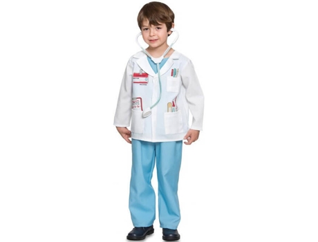 Fato de Menino  Médico Com Identificação (Tam: 5 a 6 anos)